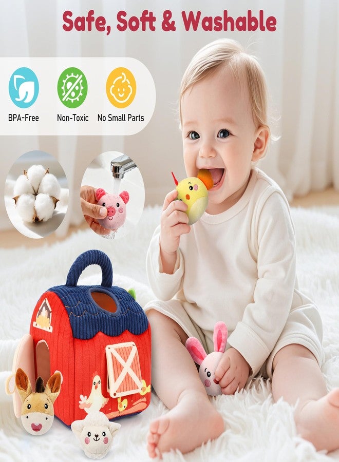 TOHIBEE Baby Toys 6-12 Months, Montessori Sensory Barn Toys for Babies 3-6 7 8 9 10 12 18 Months, Stuffed Farm Animal Toys for Toddlers 1-3, Infant Toys Christmas Gifts for 1 2 Year Old Boys Girls - Image 5